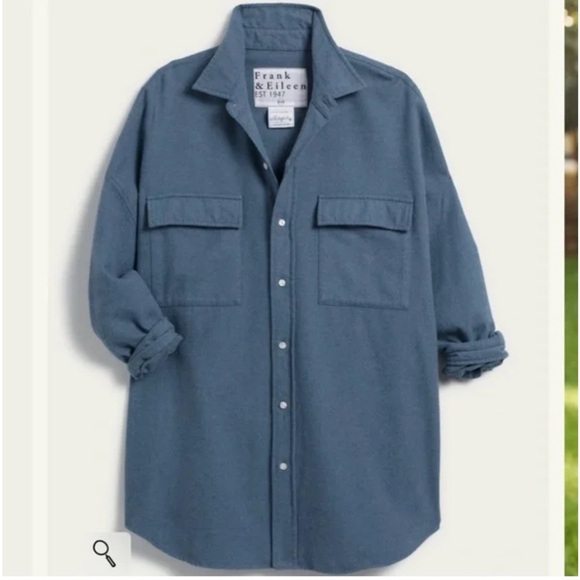 Frank & Eileen Mcloughlin Shirt Jacket in Melange Jean - Picture 4 of 16